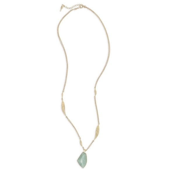 Aventurine Long Pendant Necklace NEW - Picture 5 of 8